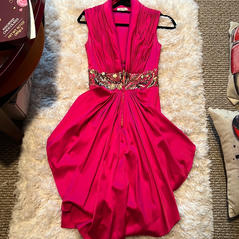 Mandalay Elegant Pink Sleeveless Dress